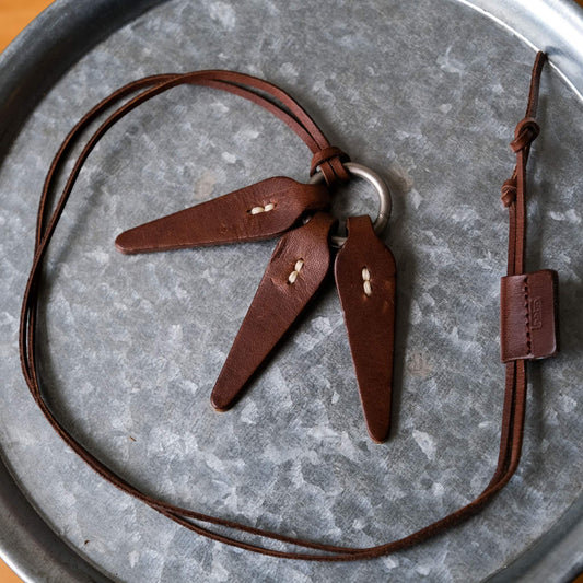 Hobo Leather Nacklace Japanese craft accessories brand leather necklace