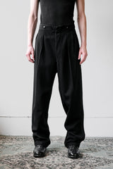 1980年代ヴィンテージウールフィッシュテールバックトラウザーズ