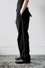 1980年代ヴィンテージウールフィッシュテールバックトラウザーズ