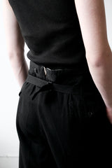 1980年代ヴィンテージウールフィッシュテールバックトラウザーズ