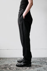 1980年代ヴィンテージウールフィッシュテールバックトラウザーズ