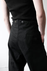 1980年代ヴィンテージウールフィッシュテールバックトラウザーズ