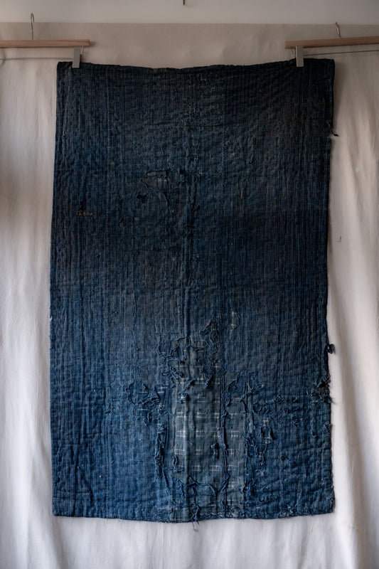 Vintage Indigo-Dyed Boro Cloth