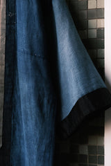 Vintage Indigo Dyed Patchwork Seal Hanten