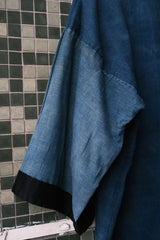 Vintage Indigo Dyed Patchwork Seal Hanten