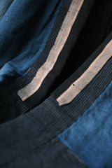 Vintage Indigo Dyed Patchwork Seal Hanten