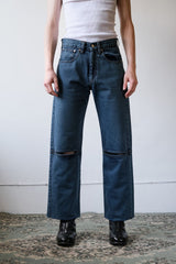 NAMACHEKO ISIN Denim Jeans - Snow Wash Overdye Belgian designer brand washed jeans