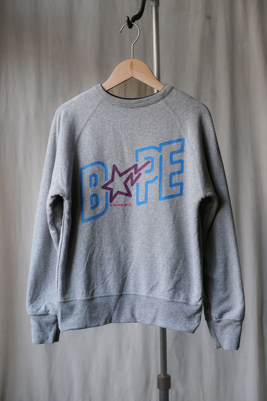A BATHING APE BAPE Blue Camo Reversible Sweatshirt NIGO猿人藍迷彩 雙面穿衛衣