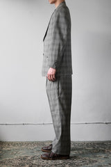 Lancas Gentleman Suit Set 淺灰格紋 單排扣成套西裝