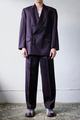 Pierre Cardin Suit Set 義大利品牌 紫色 雙排扣成套西裝