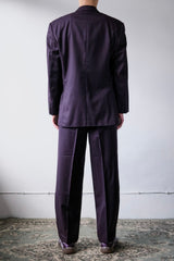 Pierre Cardin Suit Set 義大利品牌 紫色 雙排扣成套西裝