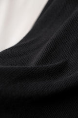 ANCELLM THERMAL LS T-SHIRT (BLACK) 日本のデザイナーブランド ゆったり暖かい長袖Tシャツ