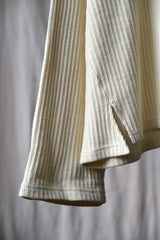 ANCELLM OVER RIB L/S T-SHIRT 日本設計師品牌 螺紋針織長袖Tee 米白