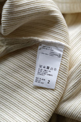 ANCELLM OVER RIB L/S T-SHIRT 日本設計師品牌 螺紋針織長袖Tee 米白