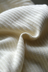 ANCELLM OVER RIB L/S T-SHIRT 日本設計師品牌 螺紋針織長袖Tee 米白