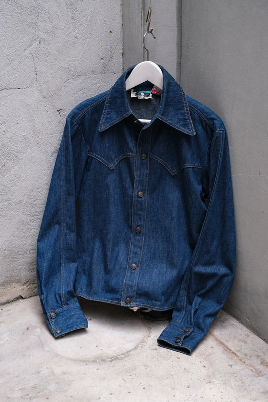 Antonio Guiseppe 1970’s Mickey Mouse Embroidered Denim Shirt 70年代嘻皮品牌 米奇刺繡丹寧襯衫