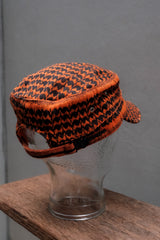 N.S.B.Q. MC仁 Jacquard Knitted Shemagh Army Cap Military Cap 寧死不屈 復刻公發鋼印謝米格軍帽 橘色
