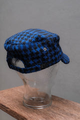 OVERKILL inc. x N.S.B.Q. MC仁 "Red Star" Houndstooth Military Cap 聯名系列 紅星千鳥格紋謝米格平頂軍帽