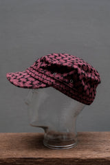 OVERKILL inc. x N.S.B.Q. MC仁 Shemagh Army Cap Jacquard Knitted Military Cap (Red/Black) 聯名系列謝米格平頂軍帽 / 兵帽 (紅黑格)