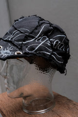 Custom Hand-Painted Distressed Patchwork Mesh Cap 手繪破壞解構拼接軍帽