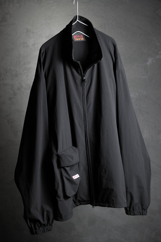 ビームス × Netflix Nylon Packable Jacket Netflix コラボ ナイロン ラージポケット ジップジャケット