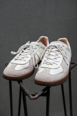 THE BOOTS MATERIAL GT1980 Frankfurt 日本手工真皮德訓鞋 灰白拼接