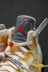 Nike Off-White x Air Jordan 5 Retro SP "Sail" 經典Virgil Abloh聯名限量球鞋喬丹五代