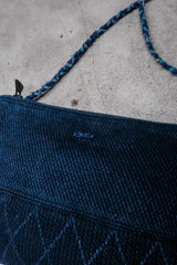 Porter Classic KENDO SIMPLE POUCH S 劍道服布料 刺子繡靛藍染側背包