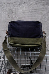 marvelous leather official Marvelous Leather Voyage Bag 改制二戰古董軍布拼接植絨皮革郵差包