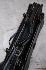 Vintage Black Cowhide Leather 2-Way Briefcase 2000年 復古黑色牛皮兩用公事包