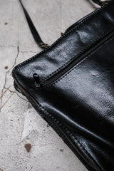 Vintage Black Cowhide Leather 2-Way Briefcase 2000年 復古黑色牛皮兩用公事包