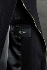 SOLEMN Bomber Jacket 台灣設計師品牌 雙向拉鍊棉質飛行外套