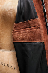 Addict Clothes AD-07 Deerskin Suede Collar Jacket 鹿皮麂皮翻領拉鍊外套 日本製