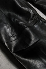 French Vintage Rebelle Genuine Leather Pants 法國古著 深棕色牛皮真皮褲