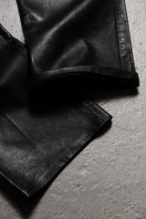 French Vintage Rebelle Genuine Leather Pants 法國古著 深棕色牛皮真皮褲