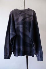 Faded Print Vintage Sweatshirt - Angel & Acanthus Remade faded print vintage sweatshirt - Ancient Greek angel flower carving