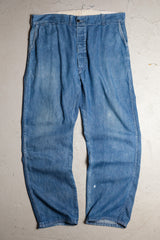 Unknown 1940~50's Vintage Denim Jeans 40's and 50's vintage old denim work pants