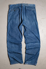 Unknown 1940~50's Vintage Denim Jeans 40's and 50's vintage old denim work pants