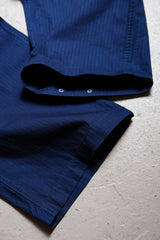SYNDRO "Hypertension" Monkey Pants -Midnight engraved U.S. military P44 blue dyed tear-resistant cloth army pants