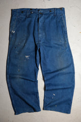 British “Fabram” 1940/50’s Vintage Work Jeans 英國老工作服製造商 藍染吊帶工作褲