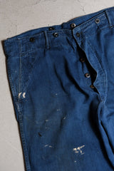 British “Fabram” 1940/50’s Vintage Work Jeans 英國老工作服製造商 藍染吊帶工作褲