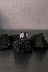 Vintage German Art Deco Blue Stone Ring – 835 Silver 德國古董 裝飾藝術 藍石 835銀戒