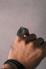 1980s European Iridescent Shell Ring – 925 Silver 80年代 歐洲 幻彩貝殼 925銀戒