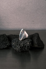 1980s European Iridescent Shell Ring – 925 Silver 80年代 歐洲 幻彩貝殼 925銀戒