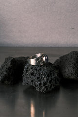 European Vintage Motif Blue Stone Ring – 925 Silver歐洲花紋藍石 925銀戒