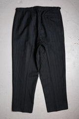 French 1940/50’s Vintage Striped Wool Tweed Pants 法國古著 羊毛呢直紋紳裝褲