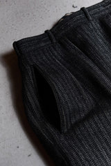 フランス 1940/50 年代のヴィンテージ ストライプ ウール ツイード パンツ