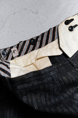 フランス 1940/50 年代のヴィンテージ ストライプ ウール ツイード パンツ