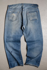 Levi's 1950's Vintage 501XX Big E Denim Jeans Original 50's Big E Hidden Rivet Selvedge Denim Pants