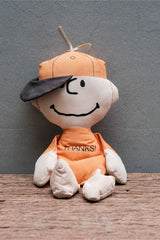 Vintage Peanuts "THANKS!" Charlie Brown Plush Doll 《花生漫畫》查理·布朗布偶